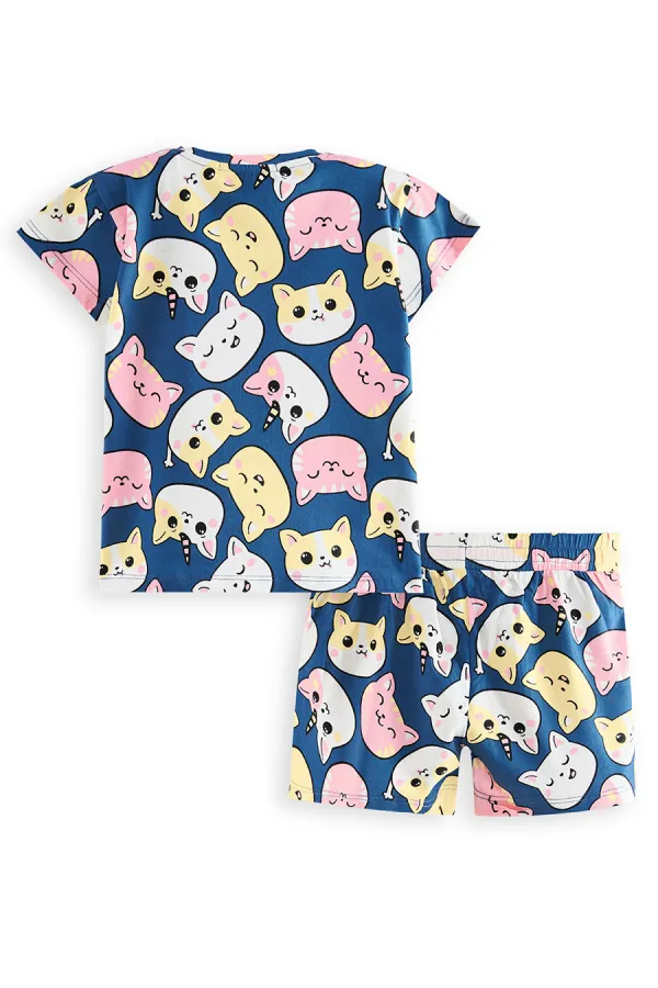 Cute Cats T-shirt and Shorts Set
