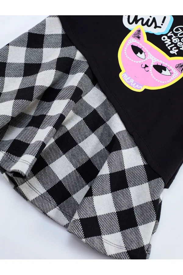 Robe Cool Cat Girl pour enfant