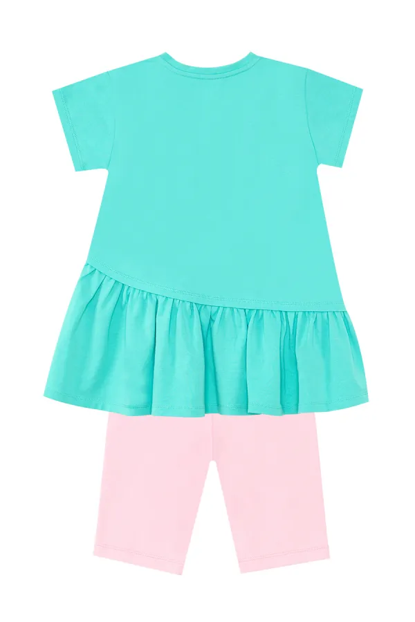 Deniz Tavşanı Kız Çocuk T-shirt Tayt Takım