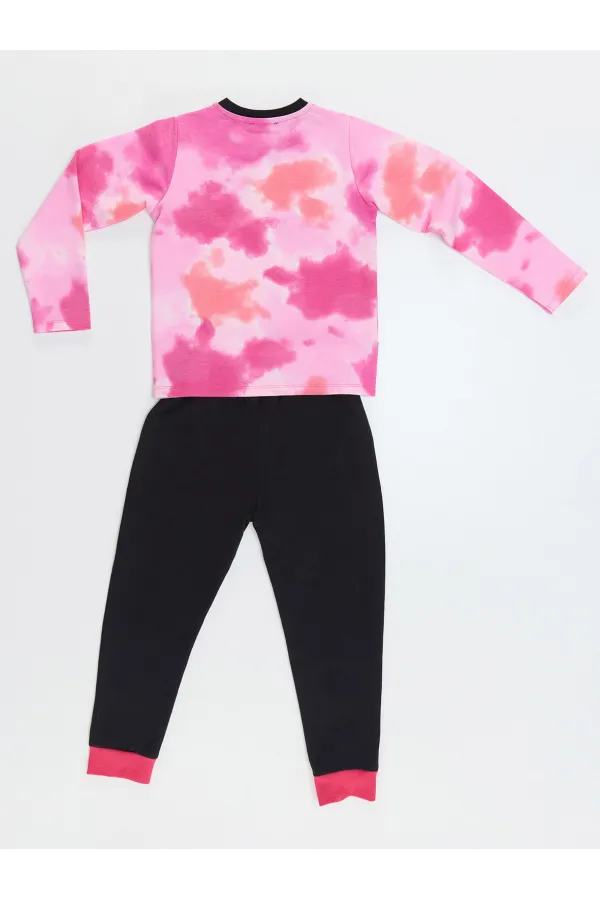 Retro Batik Kız Çocuk T-Shirt Pantolon Takımı