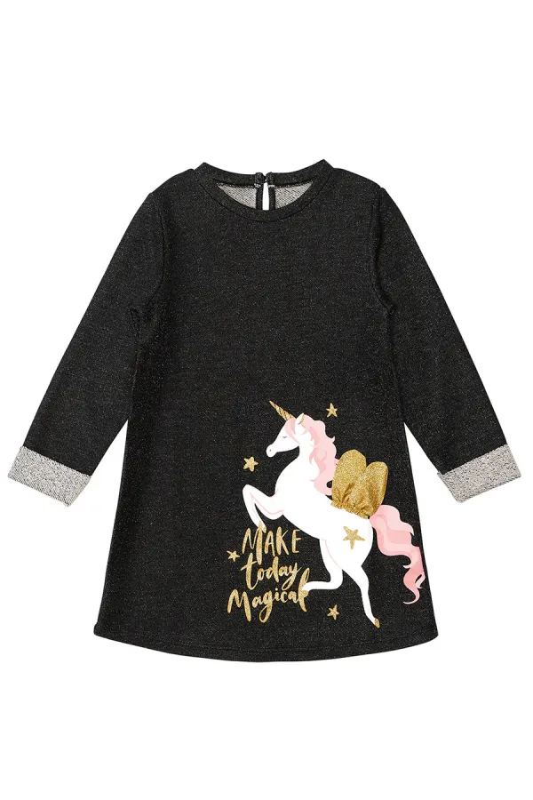 Robe de fille licorne ailée
