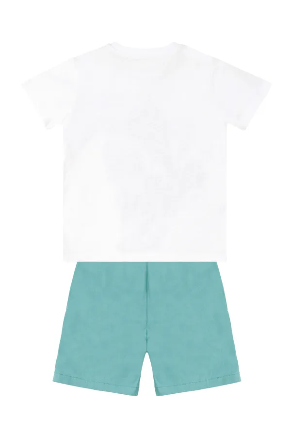 Timsah Erkek Çocuk T-shirt Gabardin Şort Takım