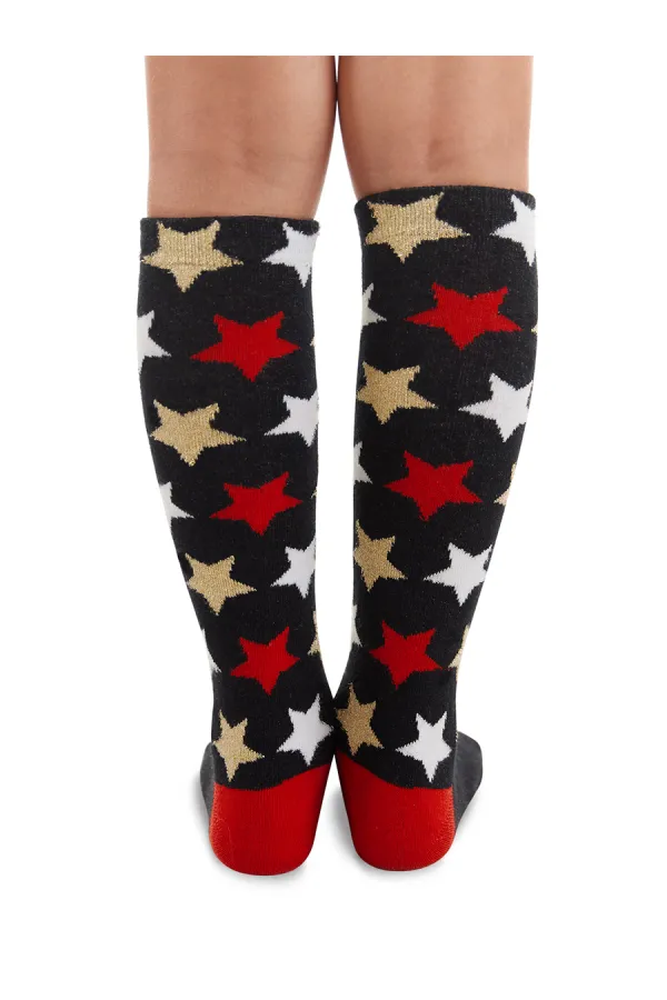 Glittery Cat Girl's Socks