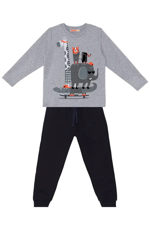 Animals Team Erkek Çocuk T-shirt Pantolon Takım