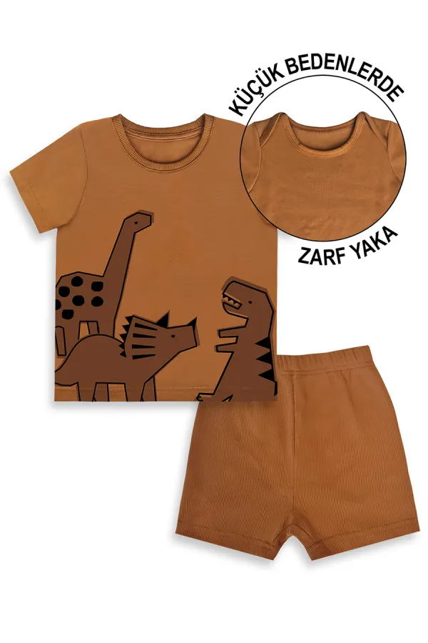 Dinosaur Baby Boy T-shirt, Camisole and Shorts Set