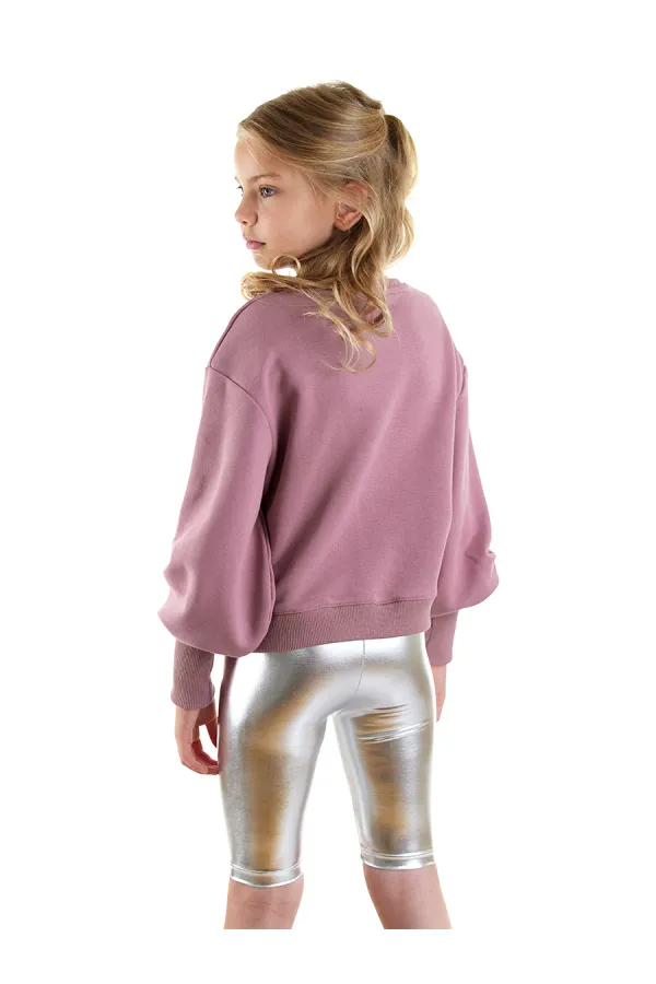 Unicorn Kız Çocuk Gül Kurusu Sweat