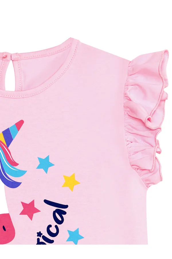 Unicorn Magic Kız Çocuk Pembe Elbise