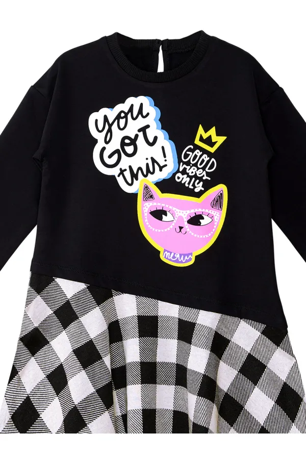 Robe Cool Cat Girl pour enfant