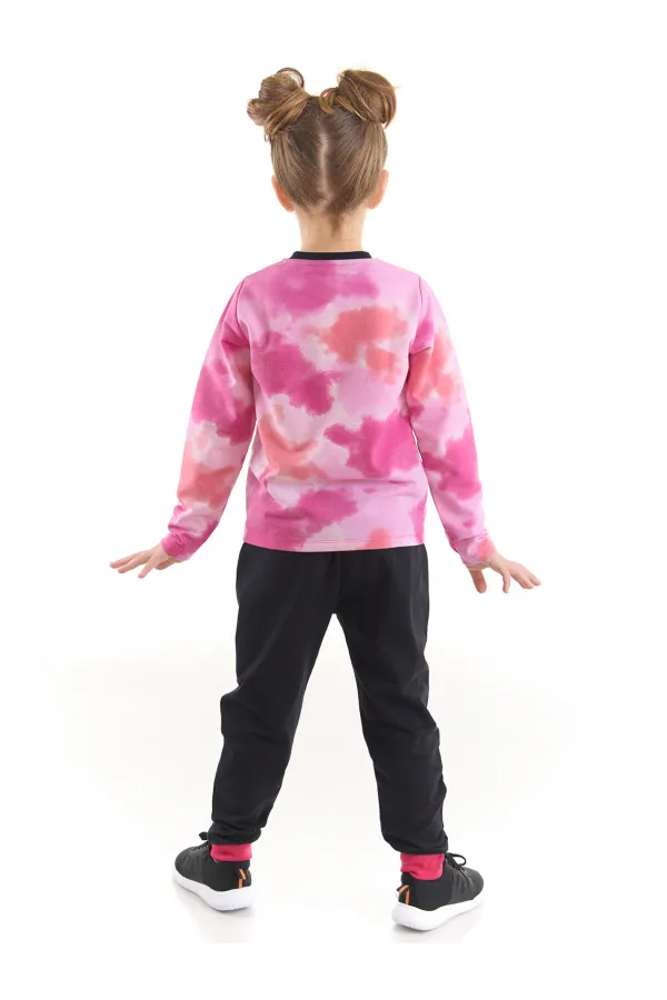 Retro Batik Kız Çocuk T-Shirt Pantolon Takımı