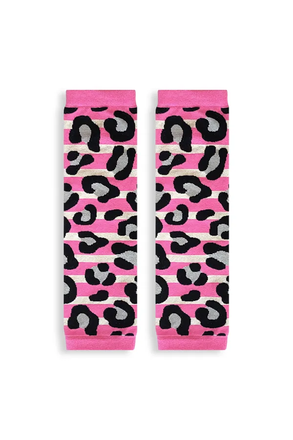 Leopar Desenli Kız Çocuk Tozluk