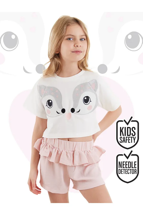 Twin Deer Girls' T-shirt and Shorts Set