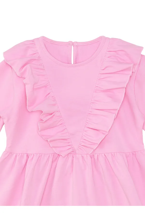 Robe rose à paillettes licorne pour fille