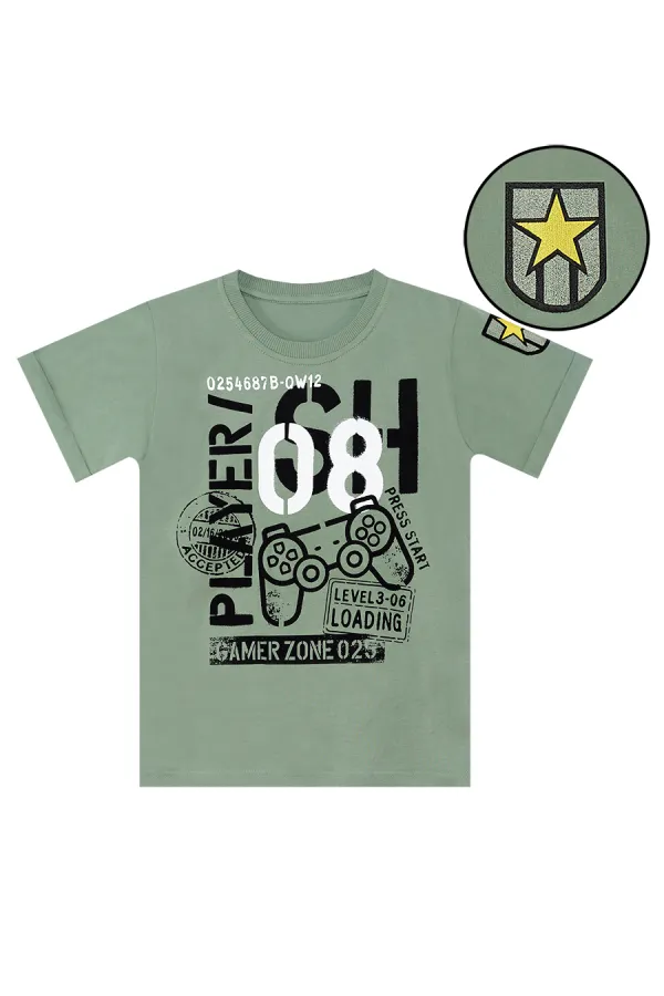 Player 8 Erkek Çocuk T-shirt Kapri Şort Takım