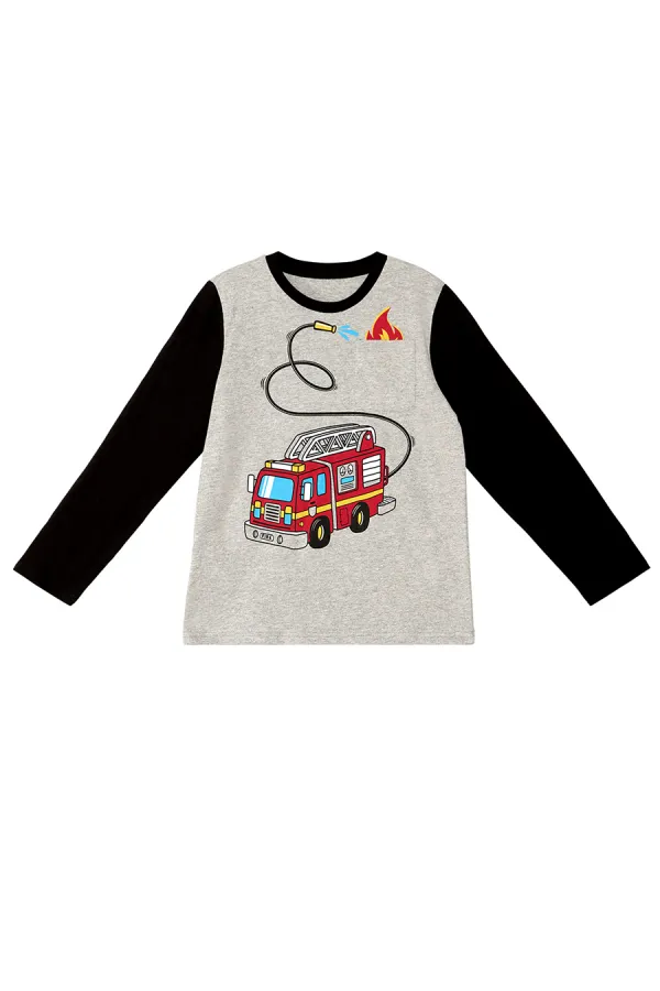 İtfaiye Erkek Çocuk T-shirt Pantolon Takım