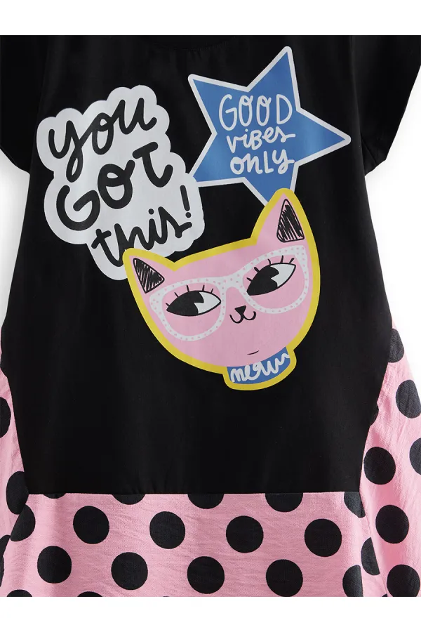 Robe pour enfant Cool Cat Girl