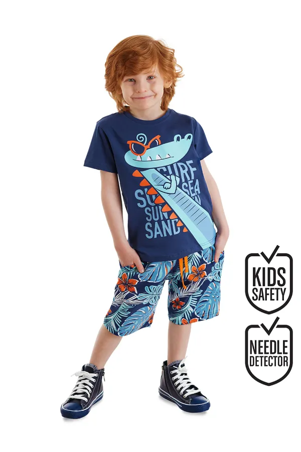 Surfer Croco Boys' T-shirt and Shorts Set