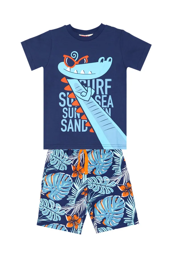 Surfer Croco Boys' T-shirt and Shorts Set