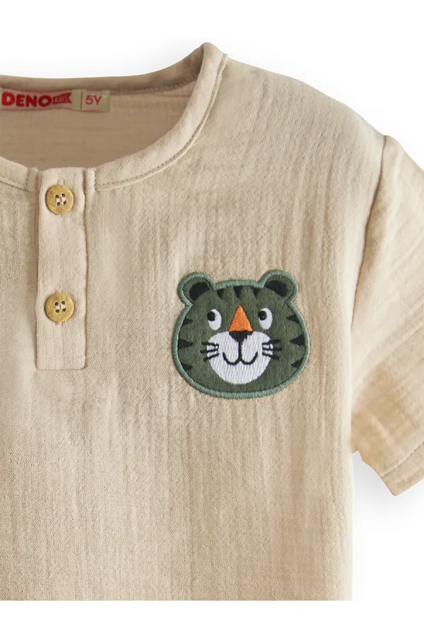 Kaplan Summer Boys' Muslin Shorts Set