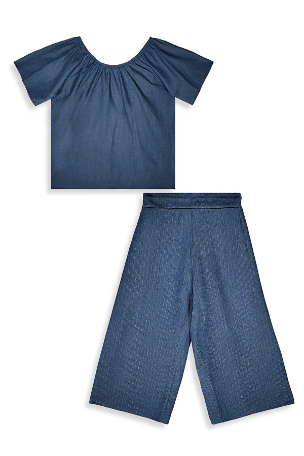 Romantik Kedi Kız Çocuk Bluz Pantolon Takım