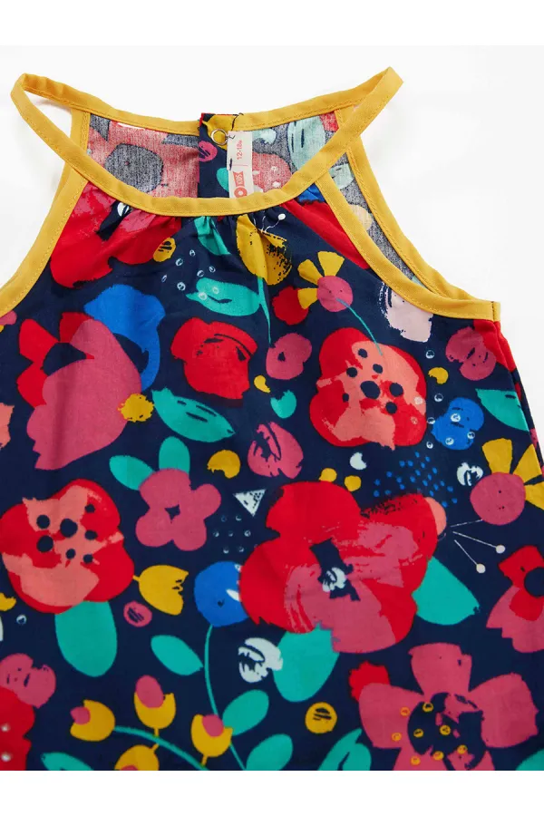 Floral Baby Girl Poplin Cotton Summer Dress