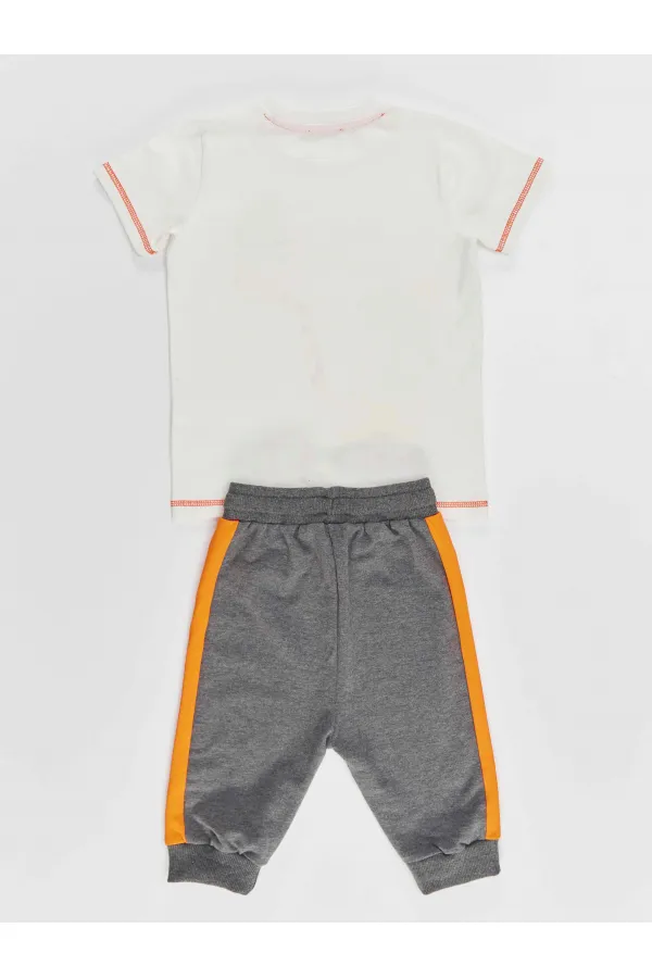 Dino At Work Boys' T-shirt and Capri Shorts Set
