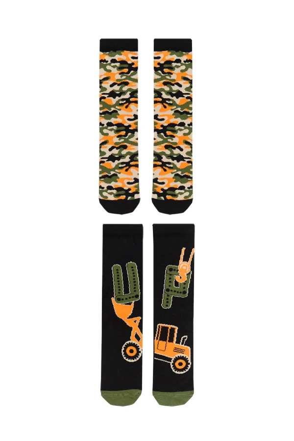 Up Dozer Boys' 2-Pack Ankle Socks Set