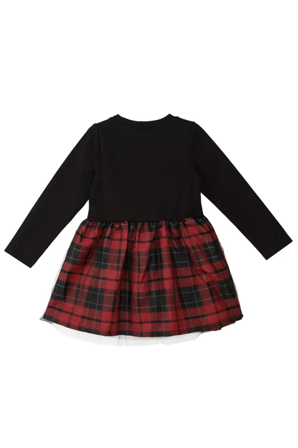 Robe de petite fille à motif chaton