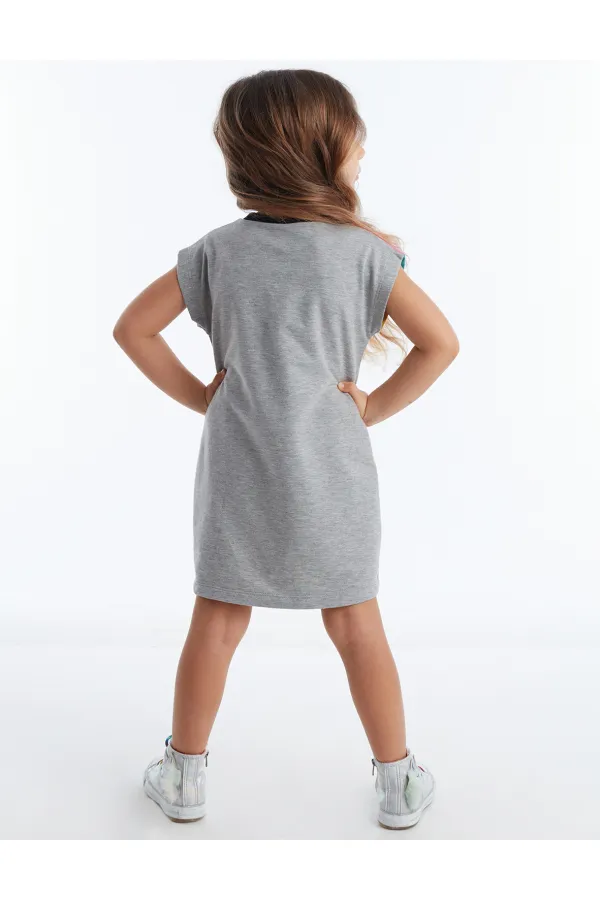 Robe licorne grise pour fille