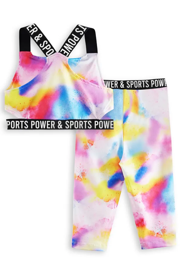 Batik Kız Çocuk Crop Top Spor Tayt Takım