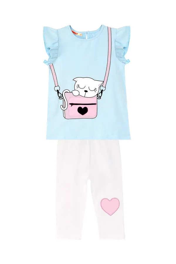 Girl's Tunic and Leggings Set in Bag