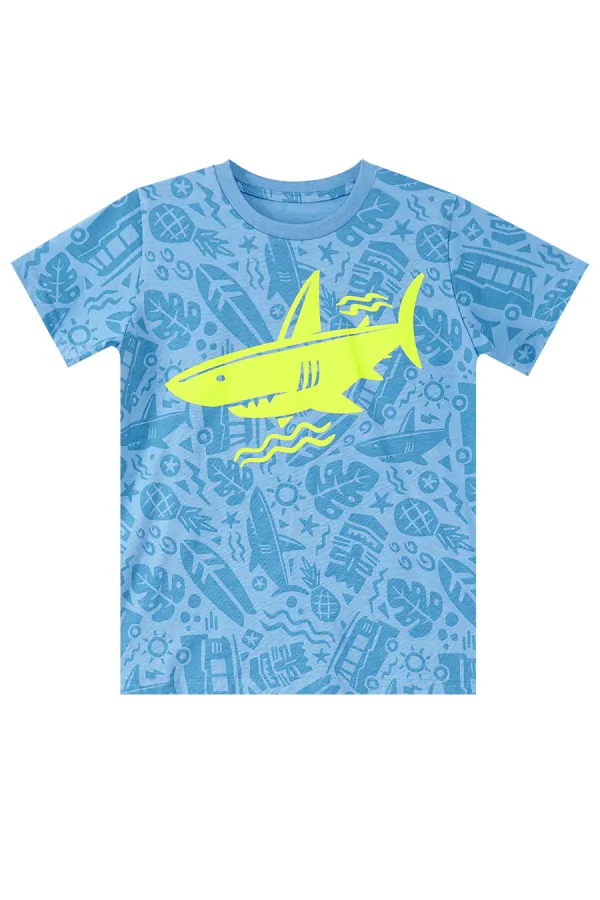Shark Boys' T-shirt and Shorts Set