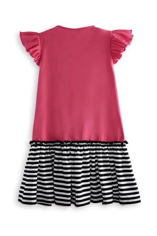 Robe d'été fuchsia Kitty Girl