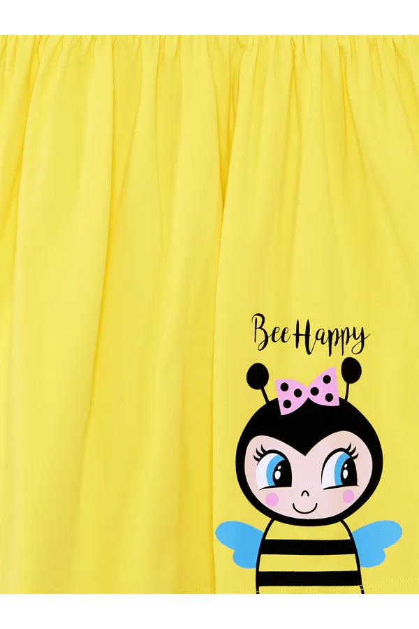 Robe jaune Bee Happy pour fille