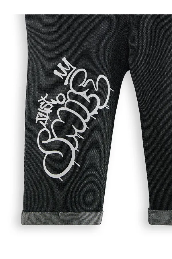 Just Smile Erkek Çocuk T-shirt Kapri Şort Takım