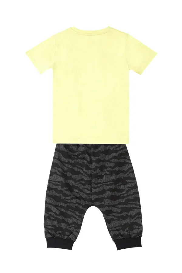 Sharks Erkek Çocuk T-shirt Kapri Şort Takım