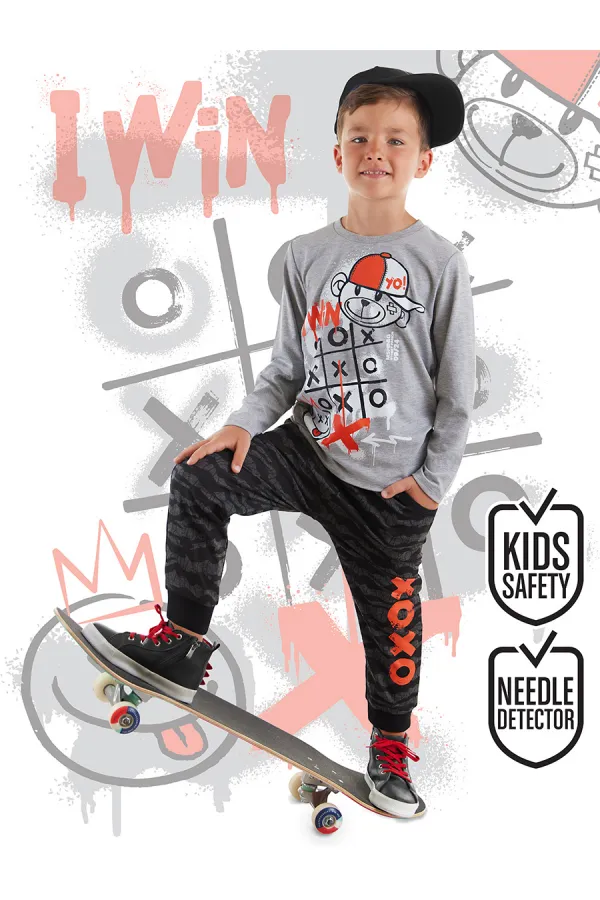 I Win Boys' T-shirt and Pants Set