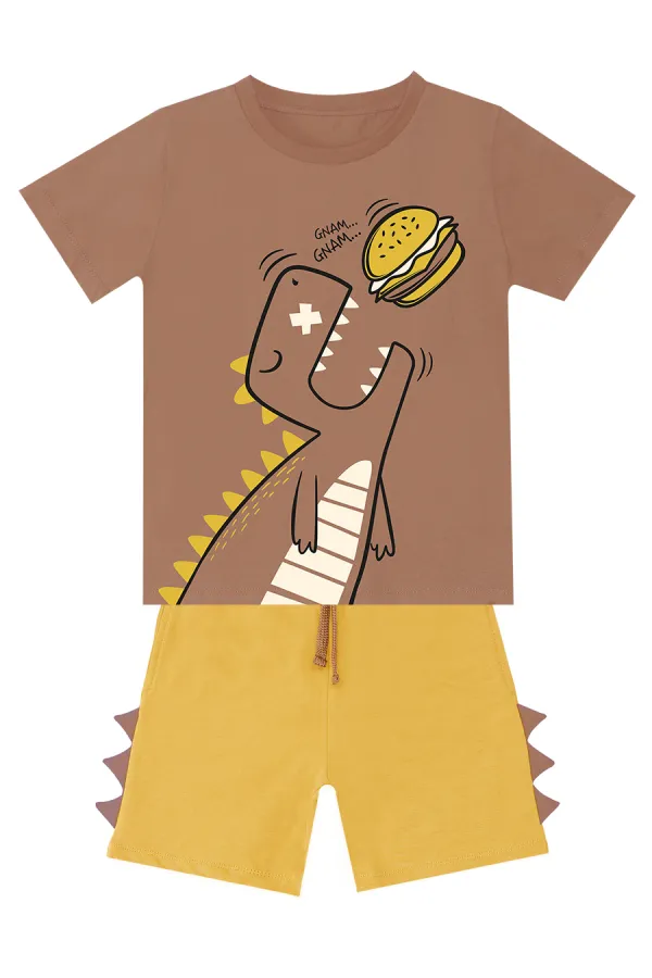 Oyuncu Dino Erkek Çocuk T-shirt Şort Takım