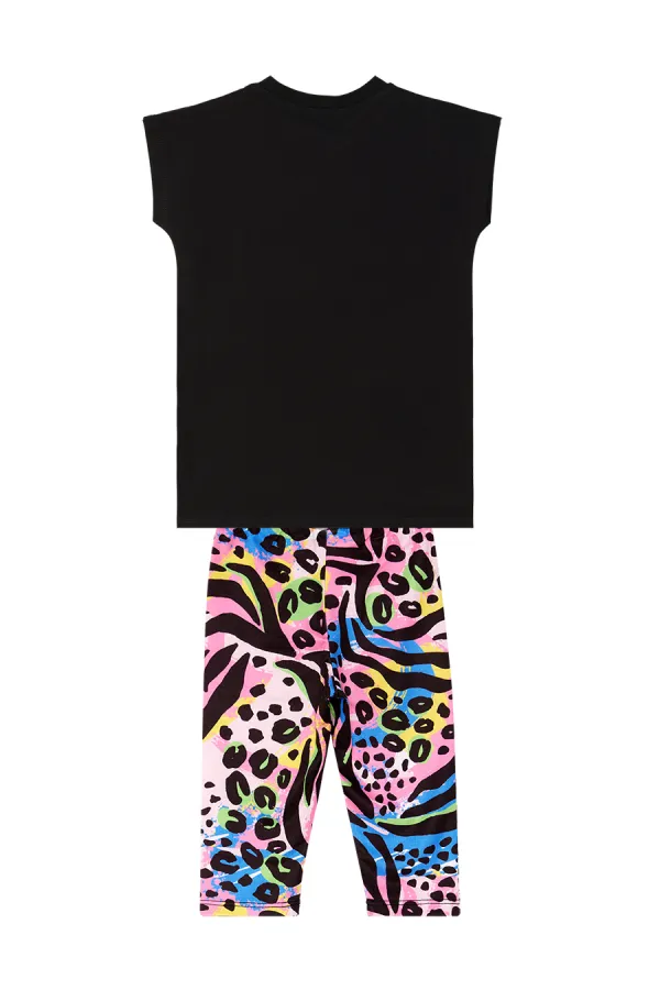 Ensemble tunique et legging pour filles Good Vibes