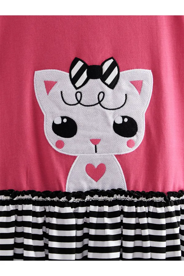 Robe d'été fuchsia Kitty Girl