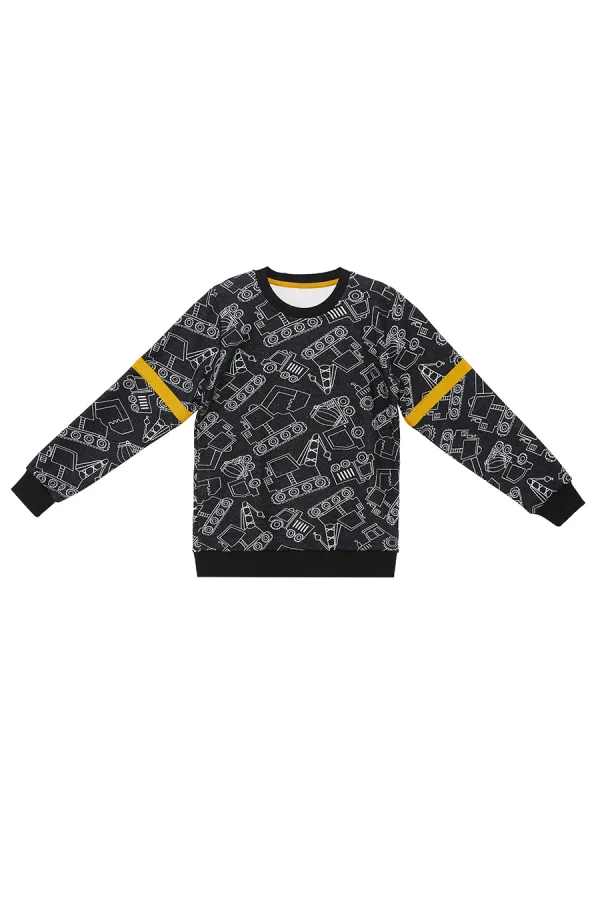 Arabalar Erkek Çocuk Siyah Eşofman Takım