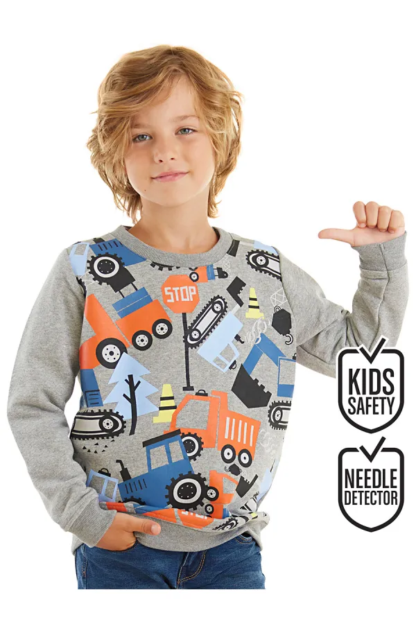 Sevimli Arabalar Erkek Çocuk Sweat