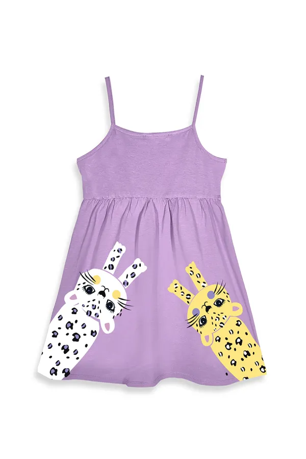 Ensemble robe deux pièces pour fille « Chats malicieux »