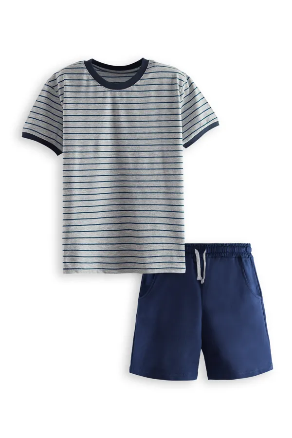 Ensemble t-shirt et short basique pour garçon