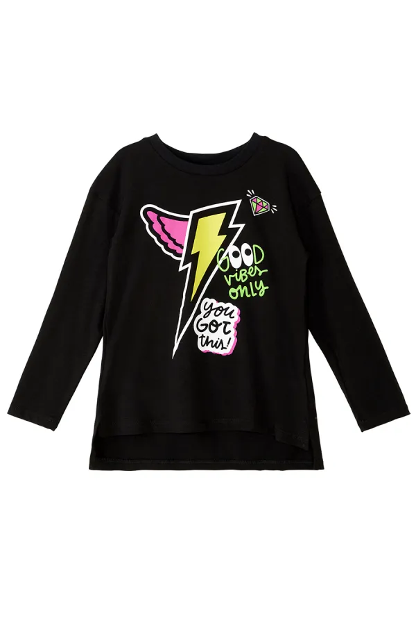 Kanatlı Şimşek Kız Çocuk Tunik Tayt Takım