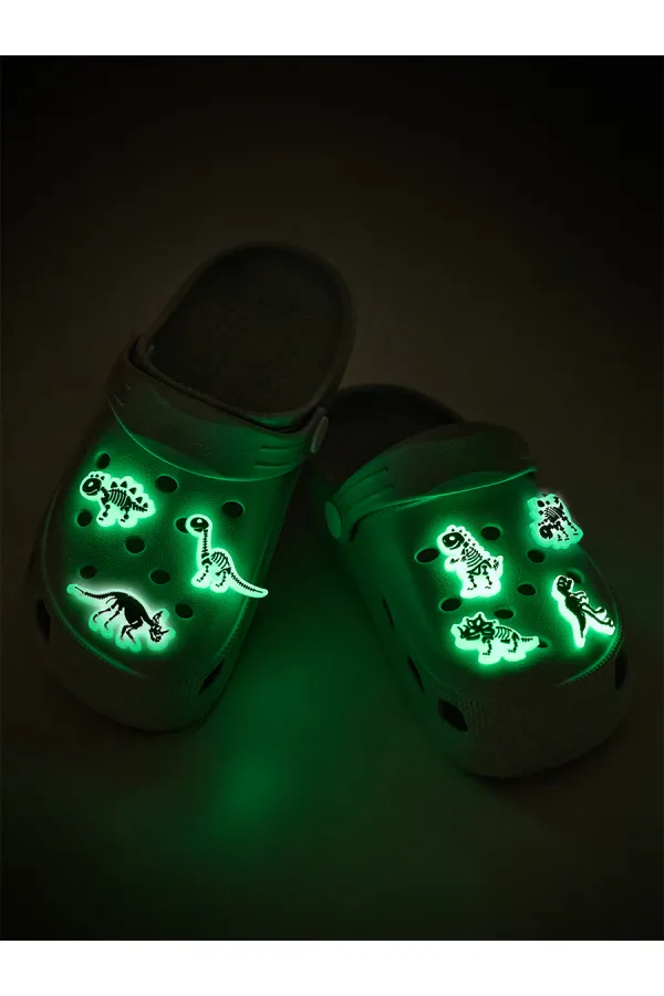 Pantoufles blanches phosphorescentes pour garçons