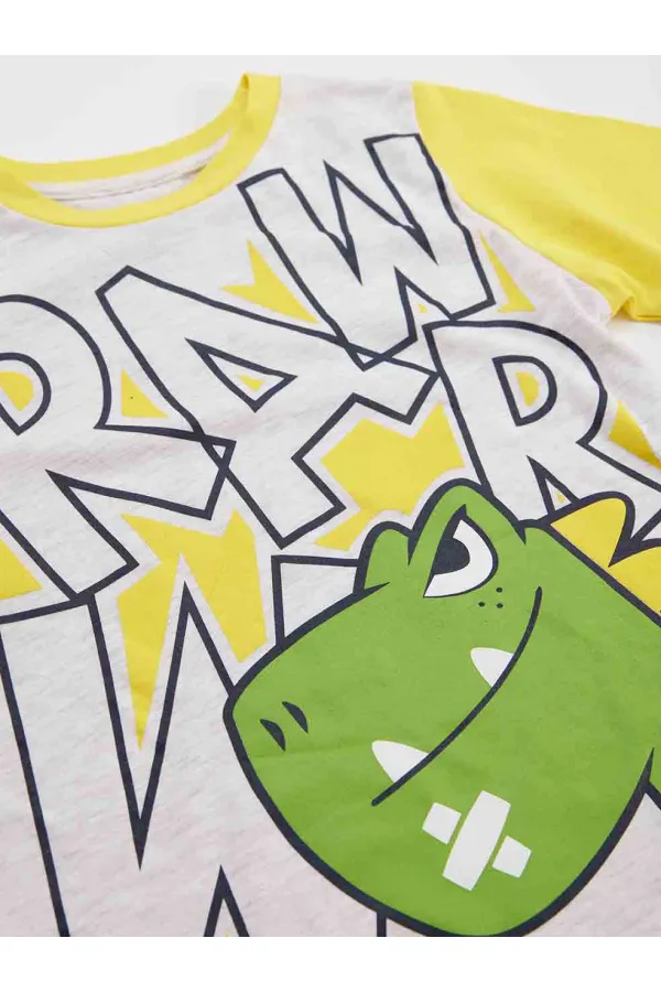 Rawr Dino Erkek Çocuk T-shirt Pantolon Takım