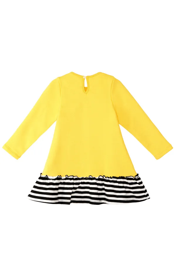 Robe jaune abeille pour fille