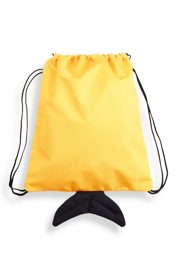 Sac à dos/sac de plage jaune Shark Boys