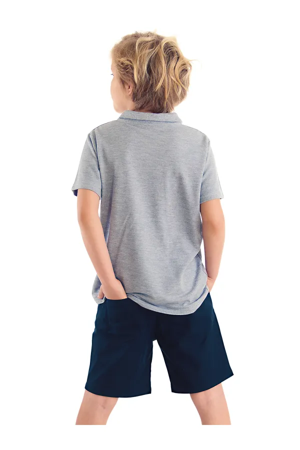 Ensemble polo et short pour garçon à motif requin