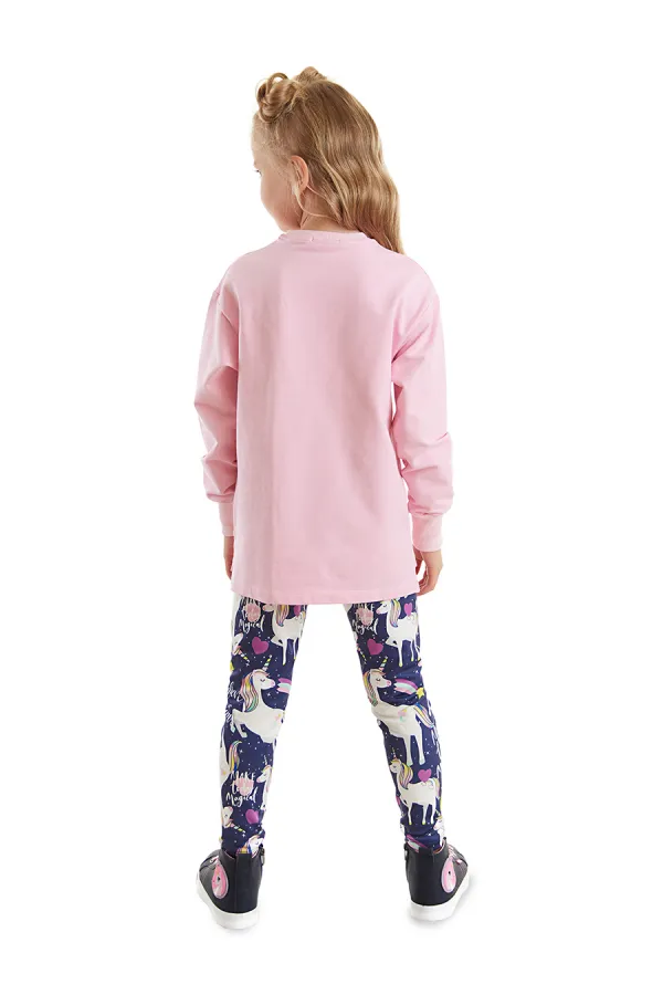 Unicorn Kız Çocuk Sweat Tayt Takım